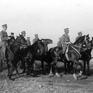 O Presidente da República Sidónio Pais assistindo a um desfile militar.
