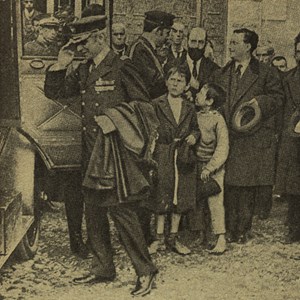 O Presidente da República João do Canto e Castro visita o Asilo da Mendicidade de Lisboa.