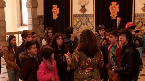 Visita guiada ao Palácio de Belém a grupo de alunos do ensino básico do distrito de Bragança.