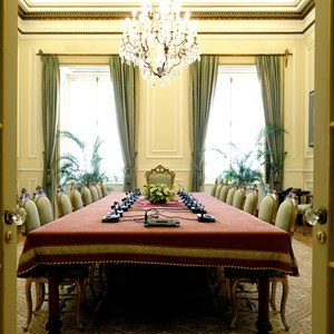 Sala do Conselho de Estado, onde reúne o órgão consultivo do Presidente da República.