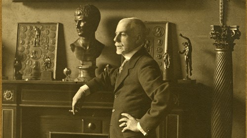 Retrato de Manuel Teixeira Gomes na Legação Portuguesa em Londres.