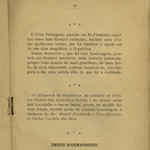 Página da publicação «Vultos Republicanos» referente a Cândido dos Reis e Miguel Bombarda. Esta publicação está disponível no Arquivo dos Presidentes – MPR em https://www.arquivo.museu.presidencia.pt/details?id=110739