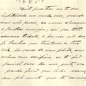 Carta de António de Sousa Neves para o deputado António José de Almeida solicitando presença e discurso em conferência, em que Miguel Bombarda trataria da questão clerical. (02/02)