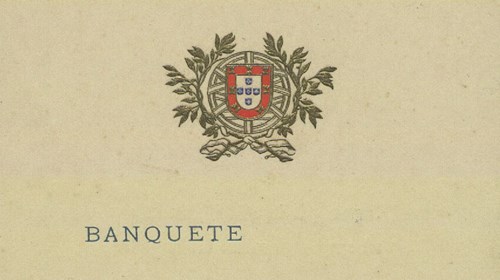 Ementa e programa do concerto do banquete oferecido pelo Presidente Óscar Carmona, na residência do Governo Geral de Moçambique, aquando da sua visita a Lourenço Marques (atual Maputo).