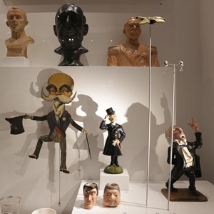 Representações populares dos Presidentes República existentes no núcleo dedicado à propaganda política.