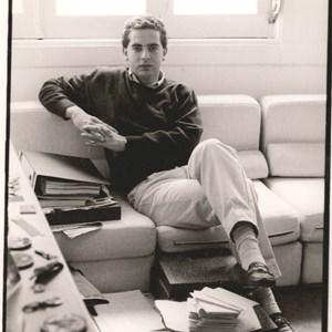 António José Seguro, aos 23 anos, na sede do Conselho Nacional da Juventude, organização que preside entre 1985 e 1990.